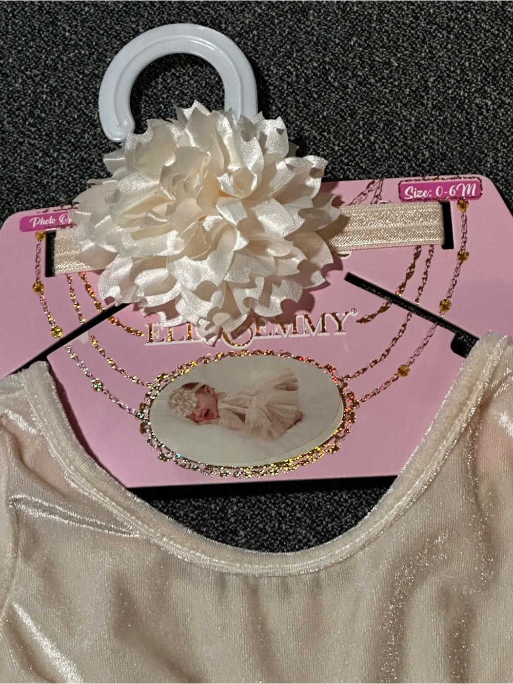 Baby Girl 2 Piece Newborn Picture Set NWT